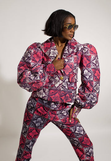 ASANTEWAA BALLOON SLEEVE JACKET SET